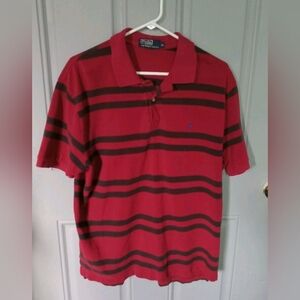 Ralph Lauren Red and Black Polo Shirt